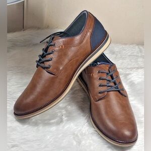 Sonoma Freer Ortholite Eco Cognac/Brown Oxford Dress Shoes Size 8 Men’s NWB